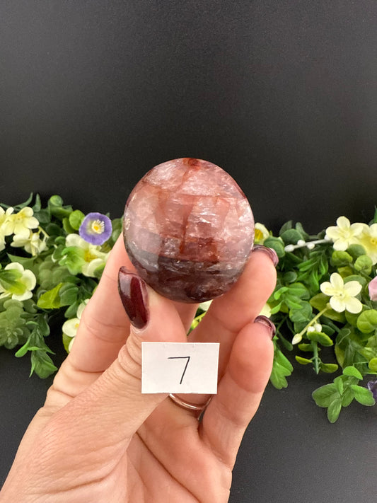 Fire Quartz Palmstone