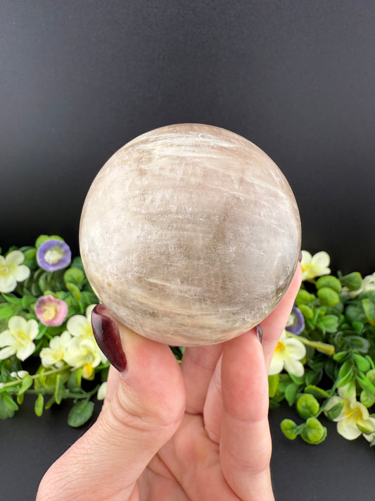 Sunstone in Moonstone Sphere