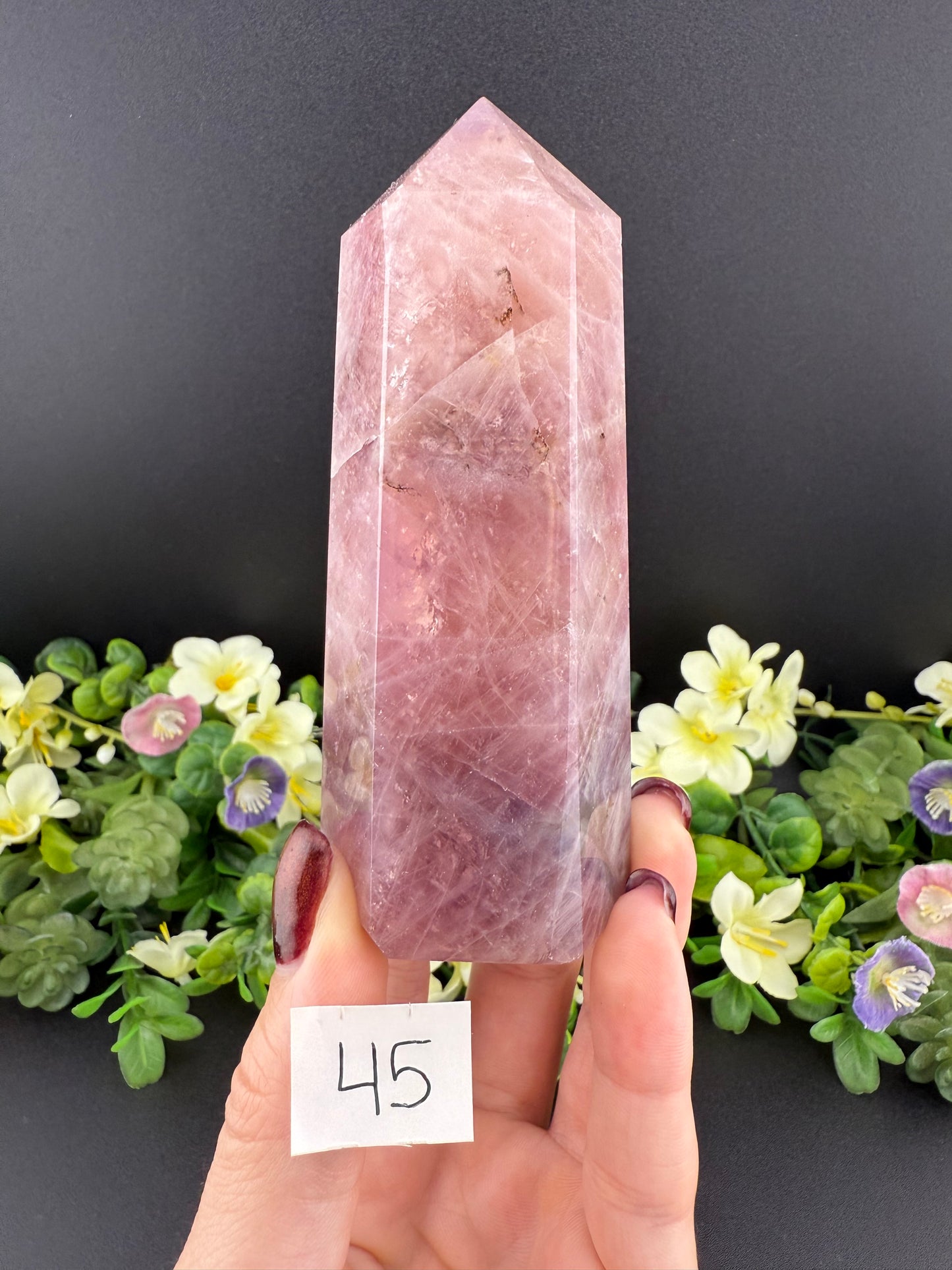 Lavender Rose Quartz Towers