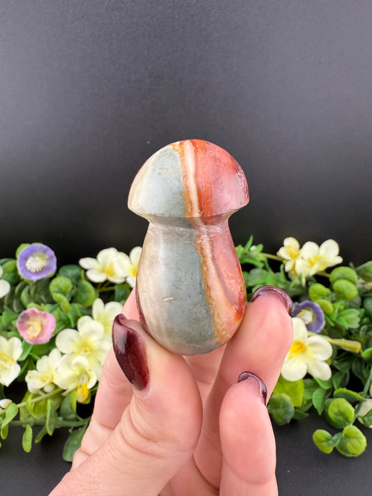 Polychrome Jasper Mushroom