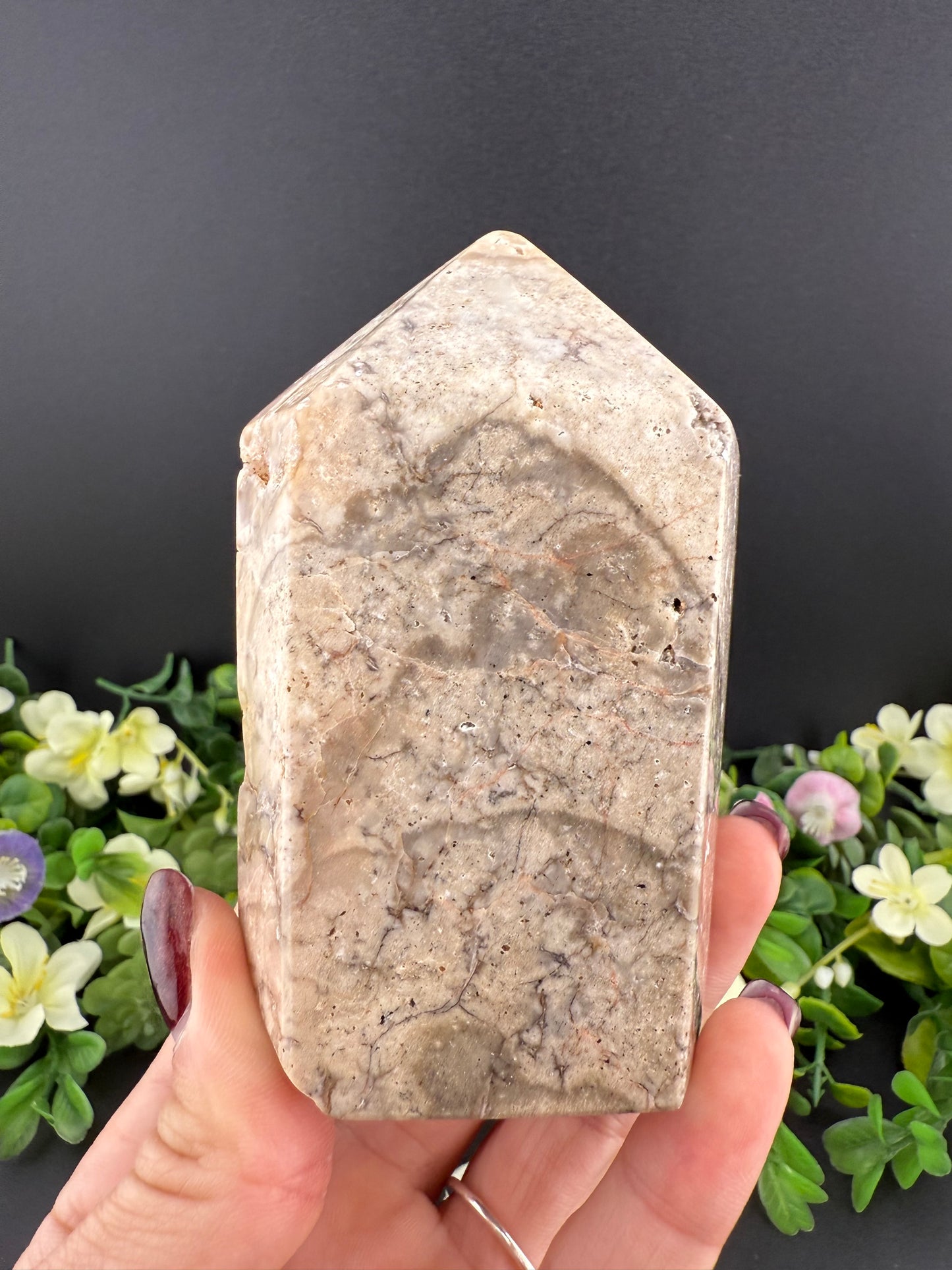 Druzy Pink Amethyst Tower