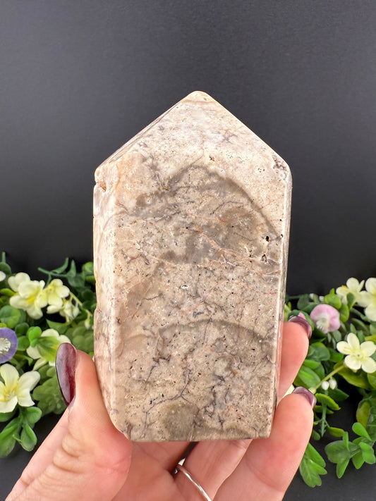 Druzy Pink Amethyst Tower