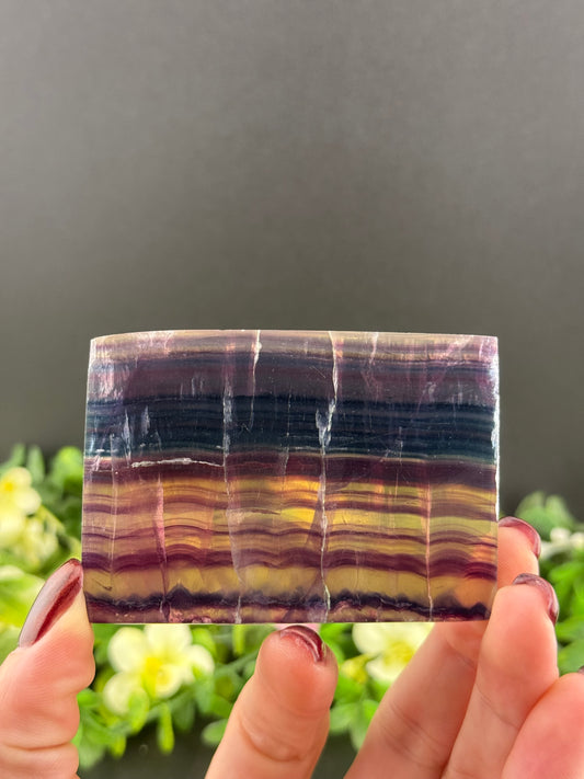 Rainbow Fluorite Slab