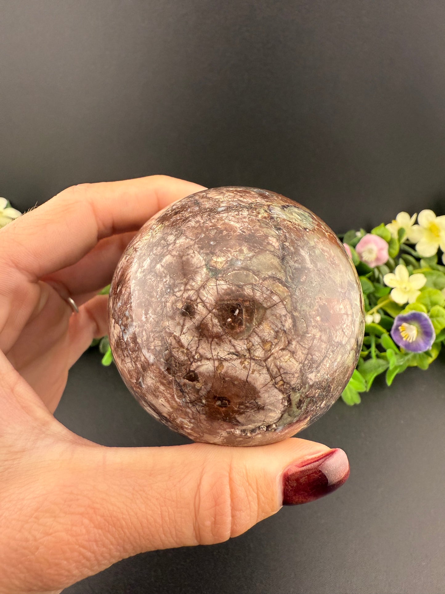 Brecciated Jasper Sphere