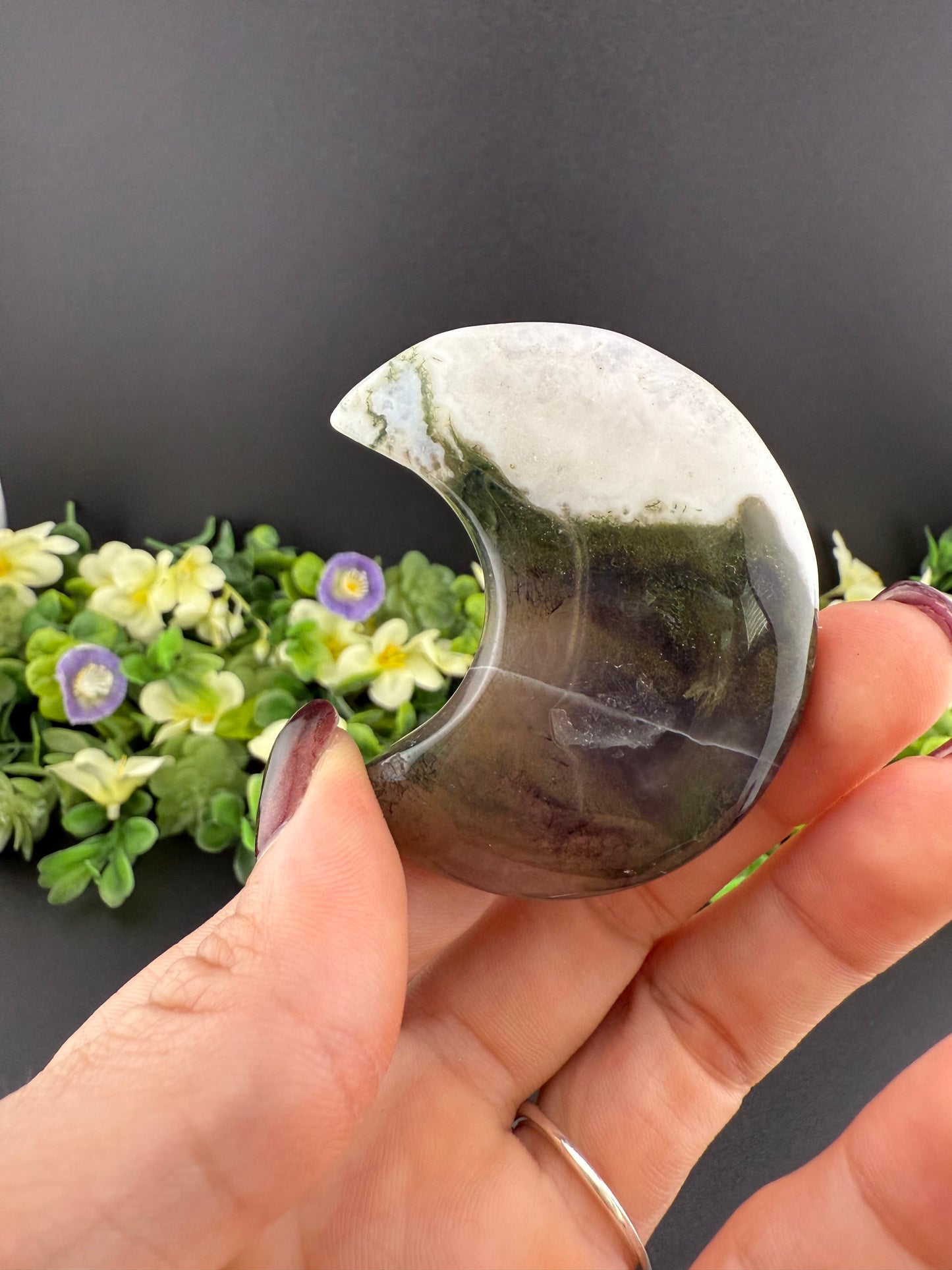Moss Agate Moon