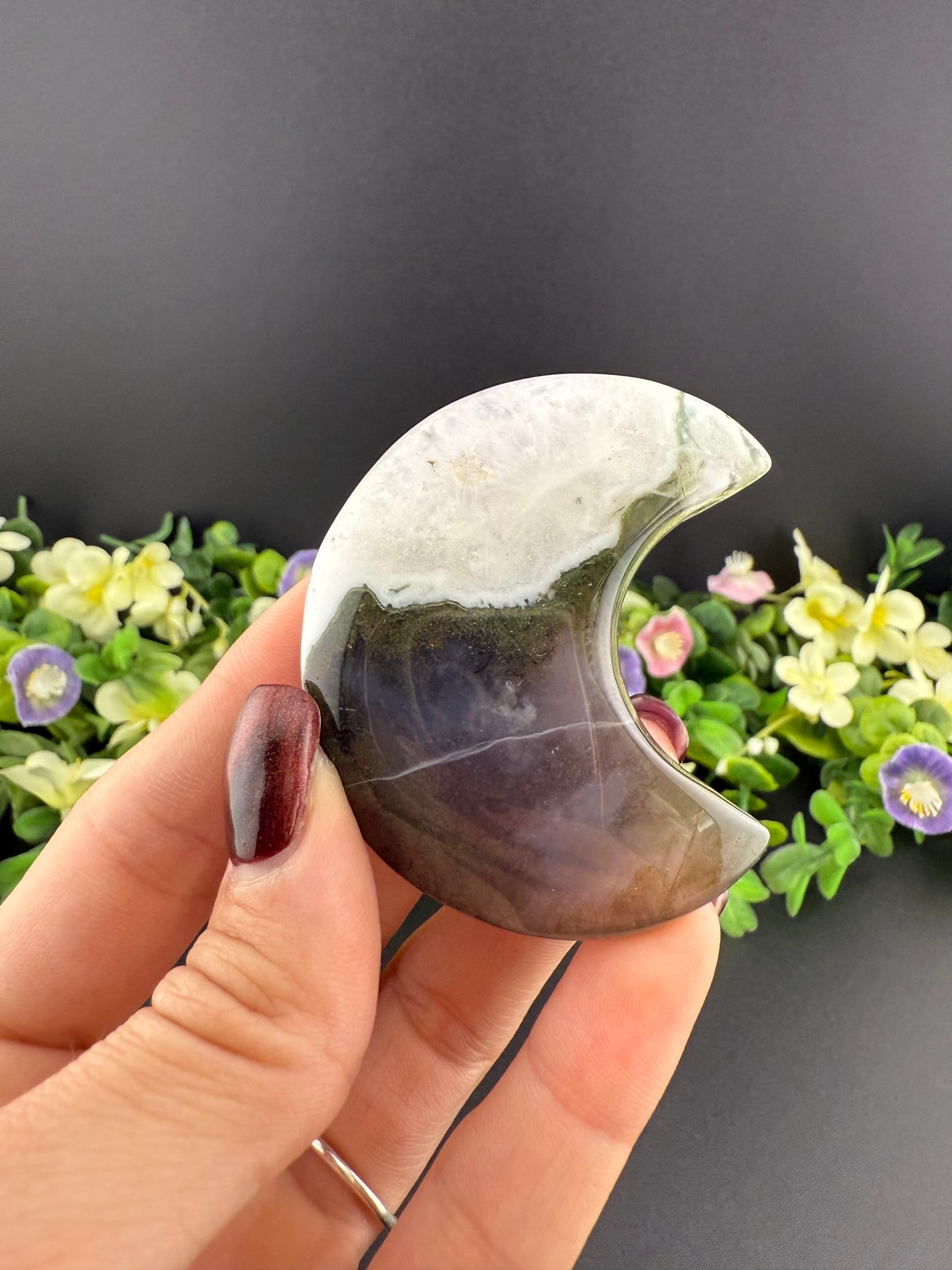 Moss Agate Moon