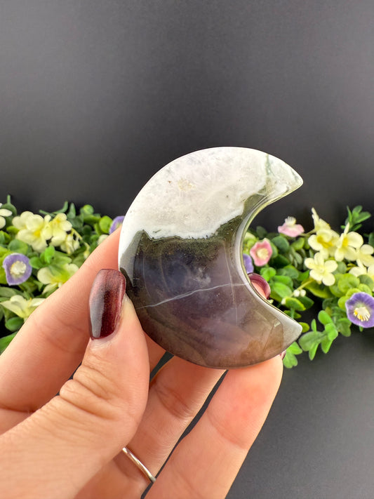 Moss Agate Moon