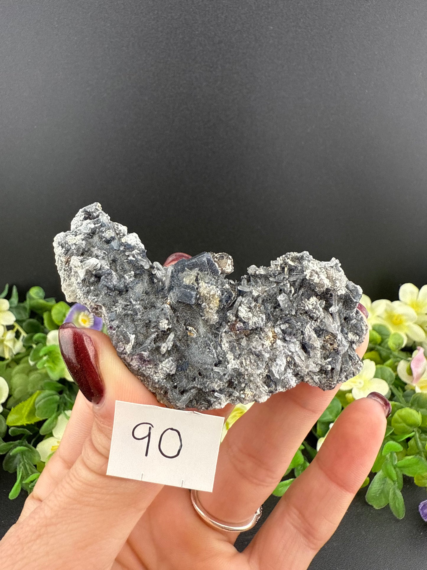 YGX Fluorite with Bismuthinite Inclusions