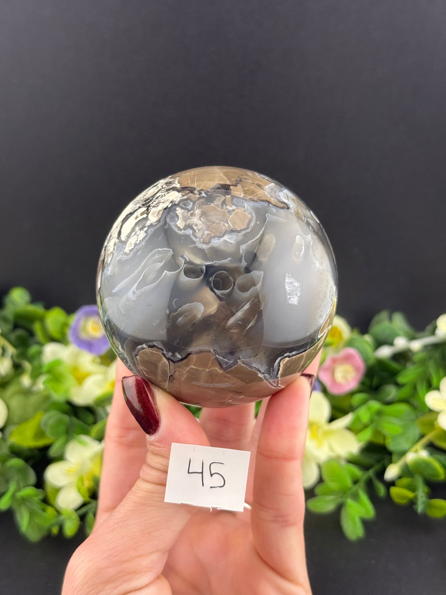 Volcano Agate Spheres