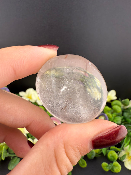 Small Clear Quartz Palmstones