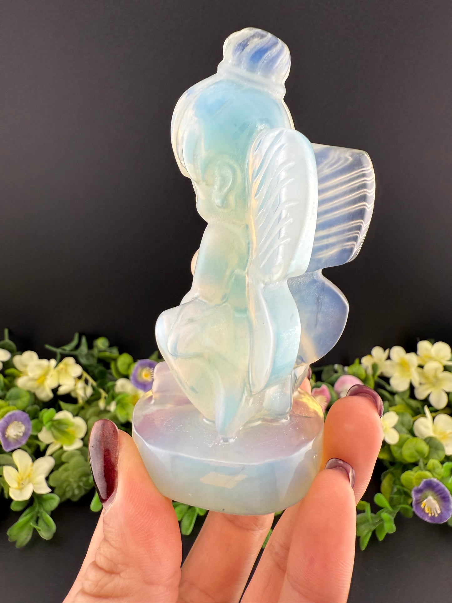 Opalite Fairy Carving