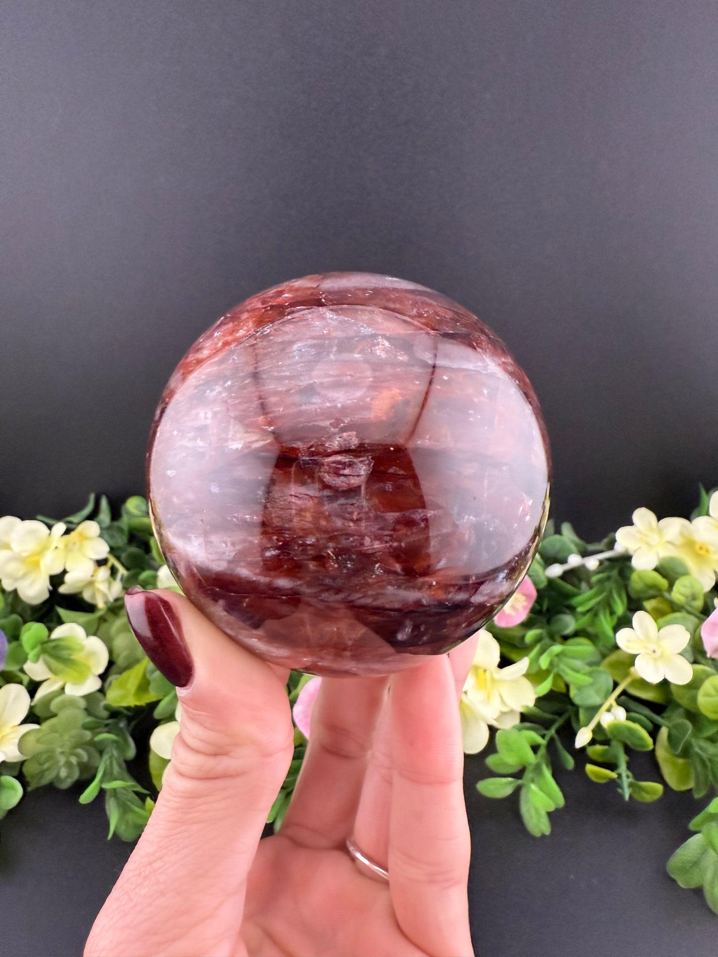 Fire Quartz Sphere
