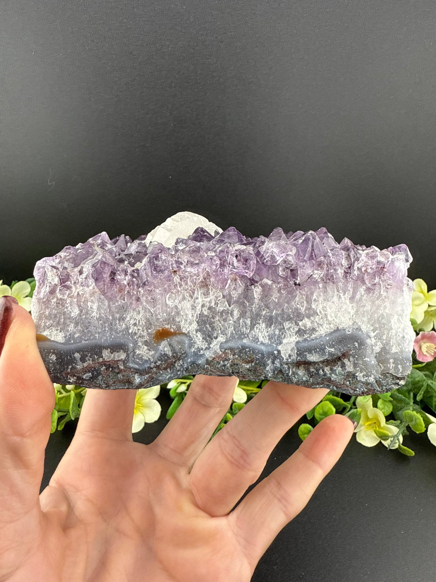 Amethyst w/ Clear Quartz