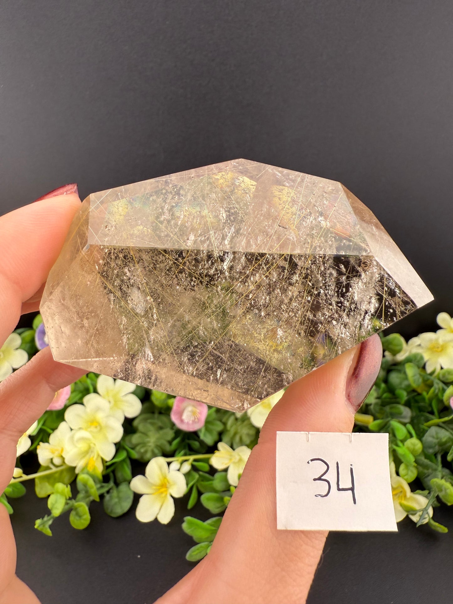 Quartz Freeforms w/ Gold Rutile Inclusions