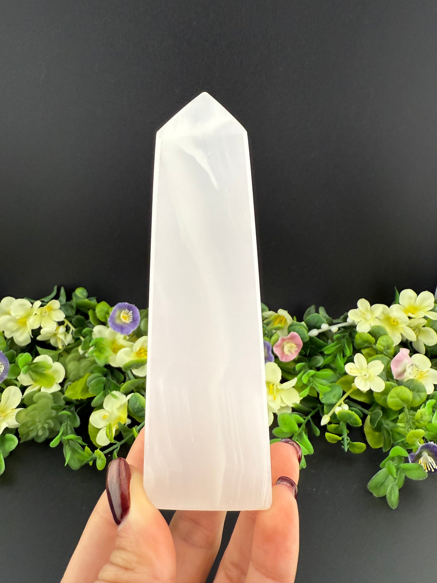 Pink Mangano Calcite Tower