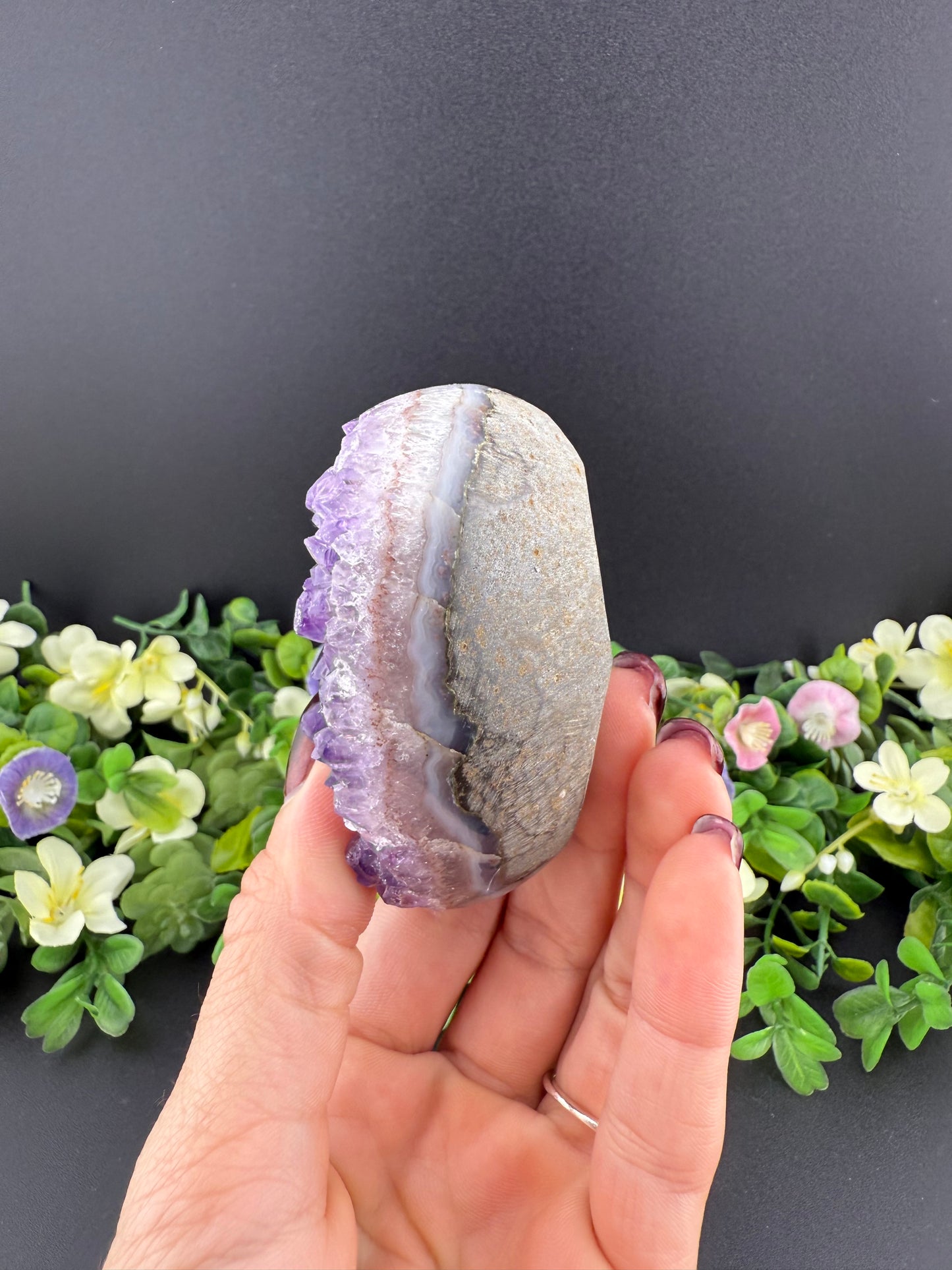 Amethyst Geode Heart
