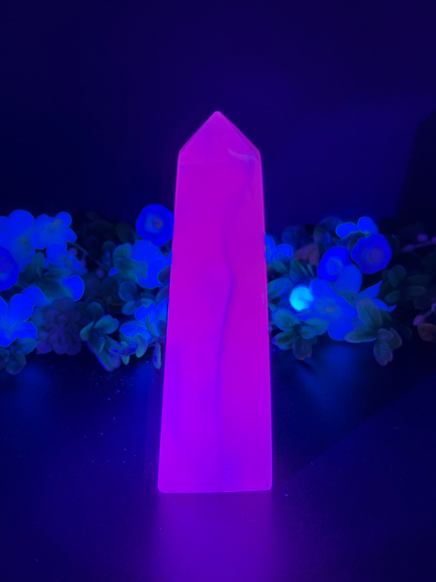 Pink Mangano Calcite Tower