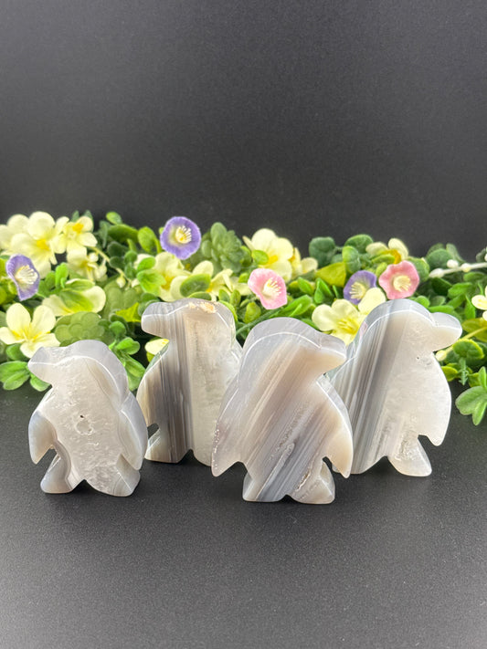 Agate Penguin Slices