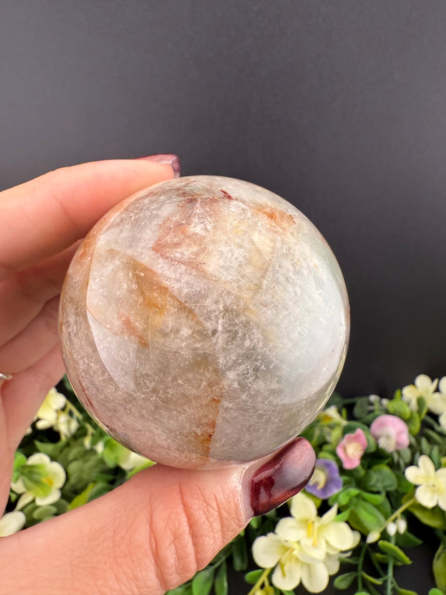 Thousand Layer Garden Quartz Sphere