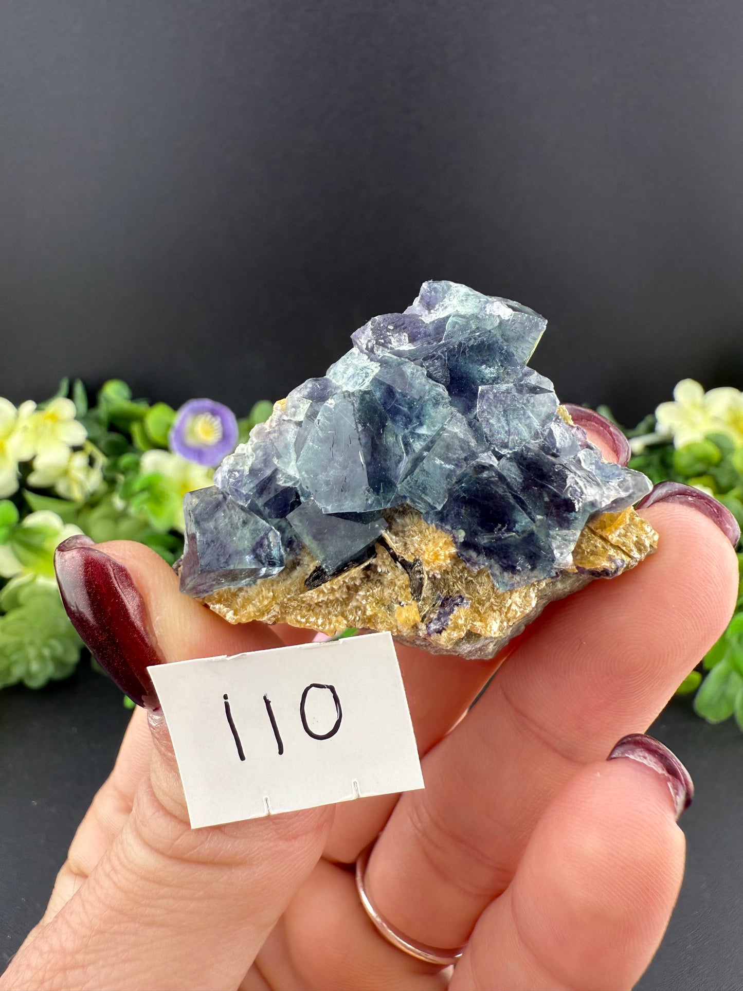Yindu Fluorite with Bismuthinite Inclusions