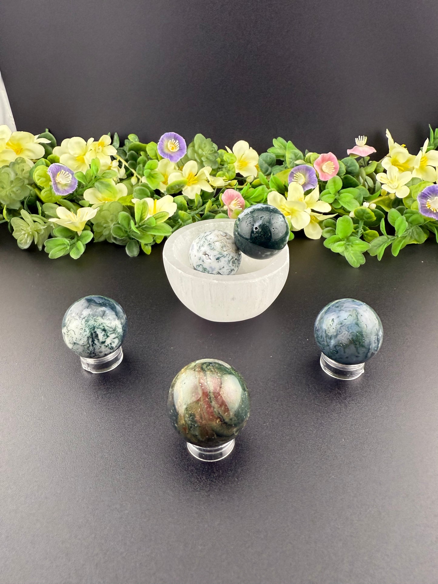 Small Moss Agate Sphere