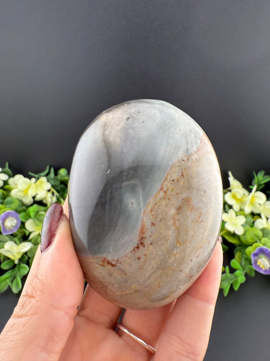 Large Polychrome Jasper Palmstone