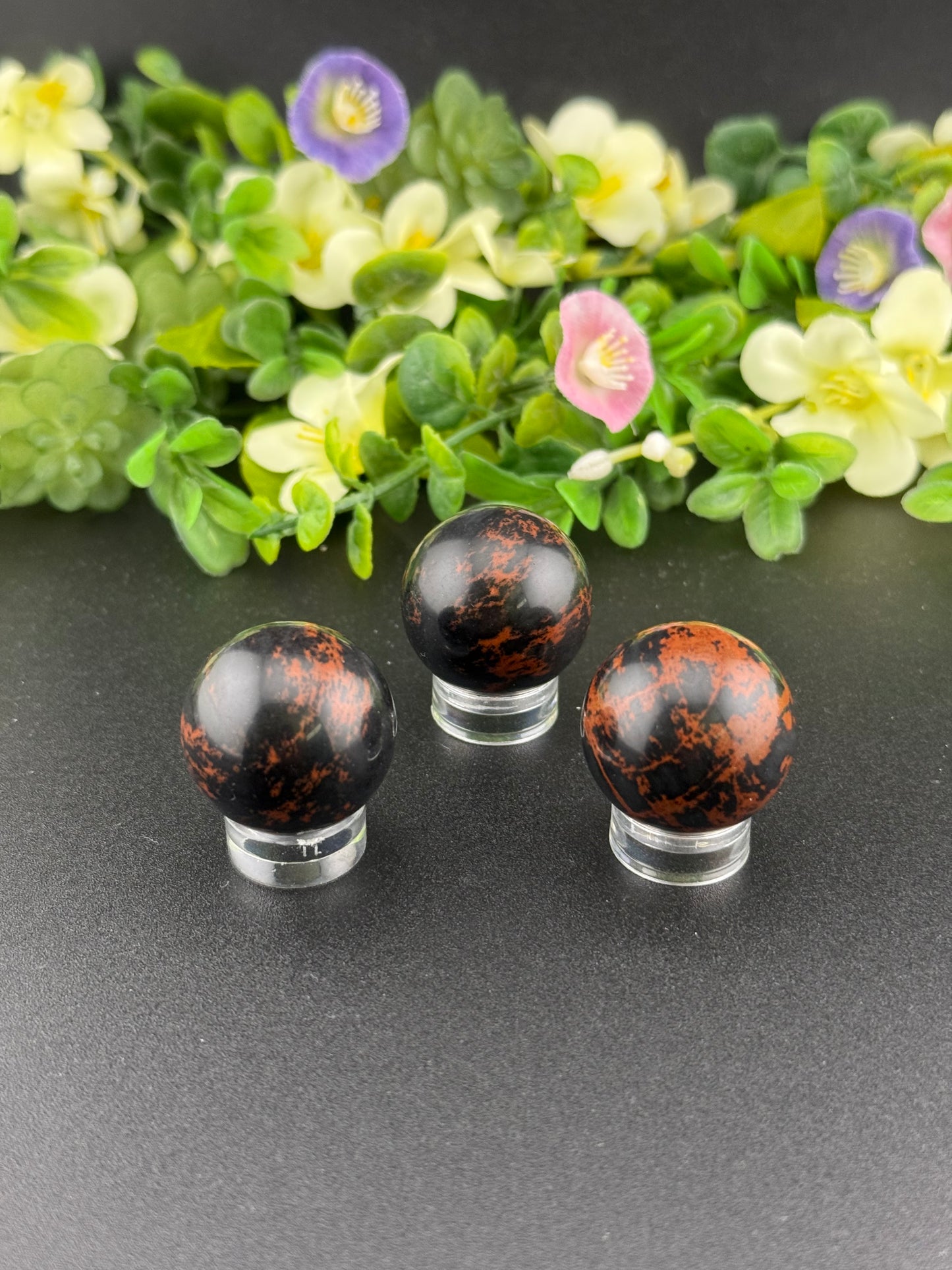 Small Mahogany Obsidian Spheres [Intuitively Chosen]