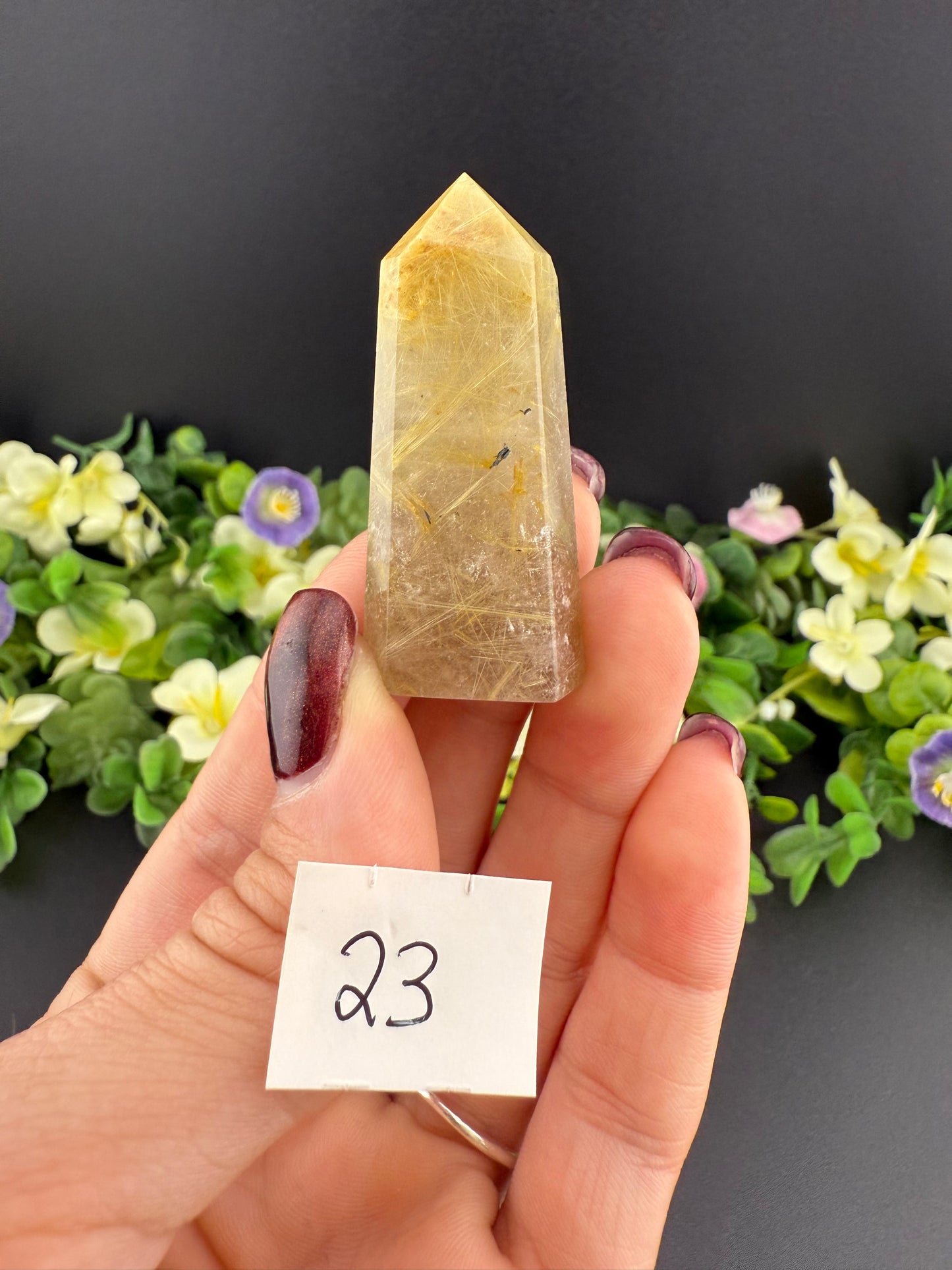 Small Golden Rutile Towers