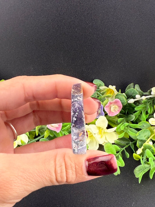 Rough Rainbow Fluorite Slice