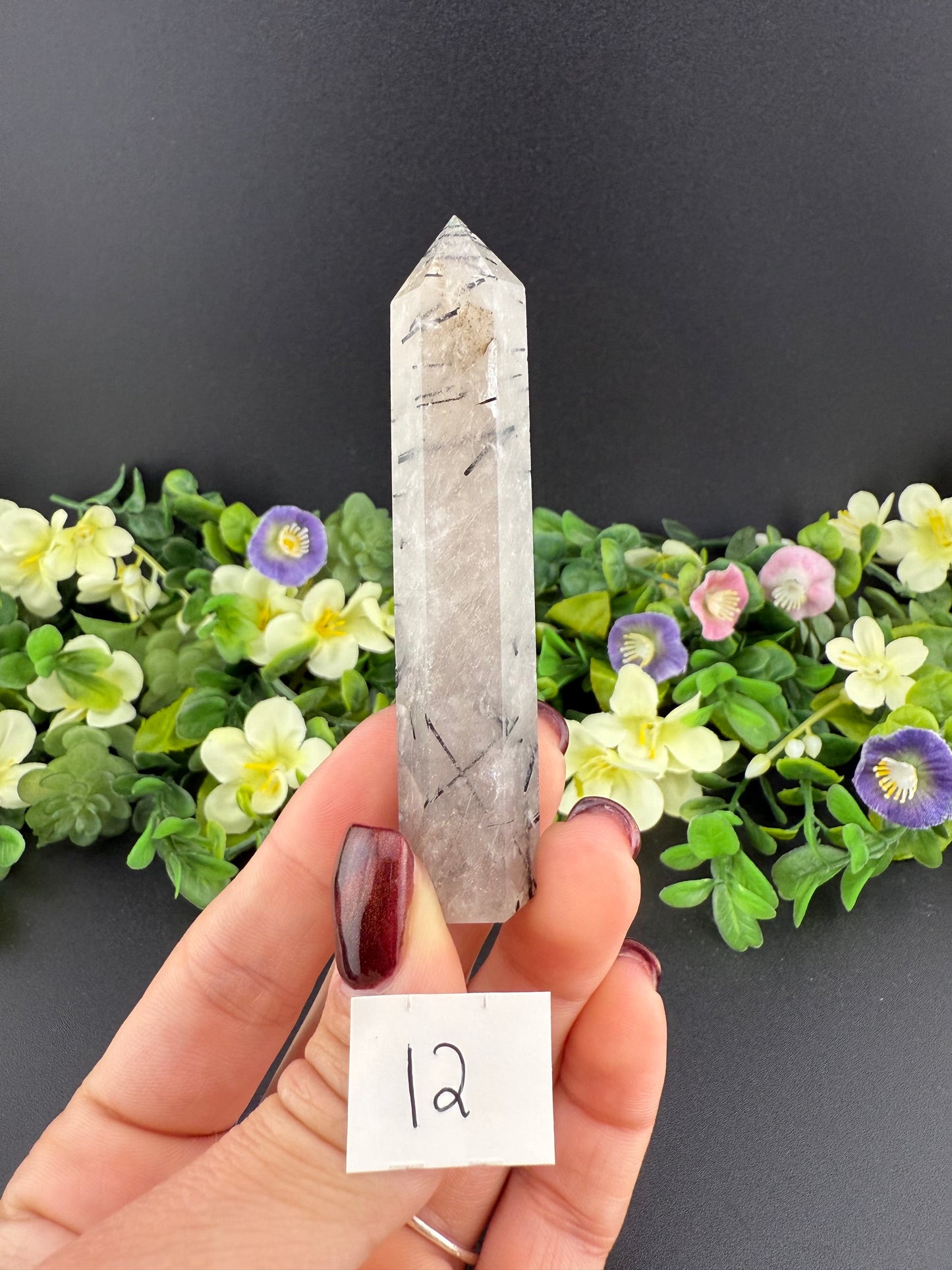 Black Tourmalinated Quartz Towers