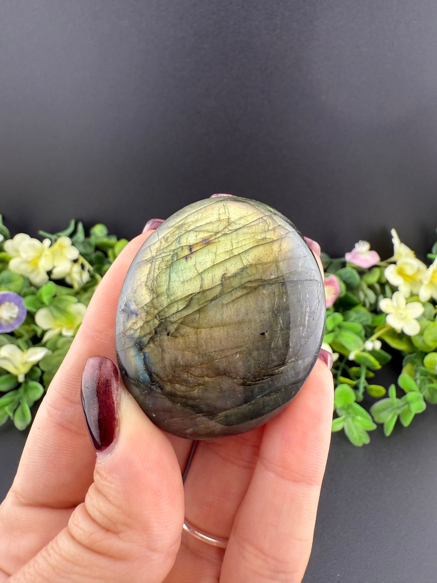 Labradorite Flat Palmstone