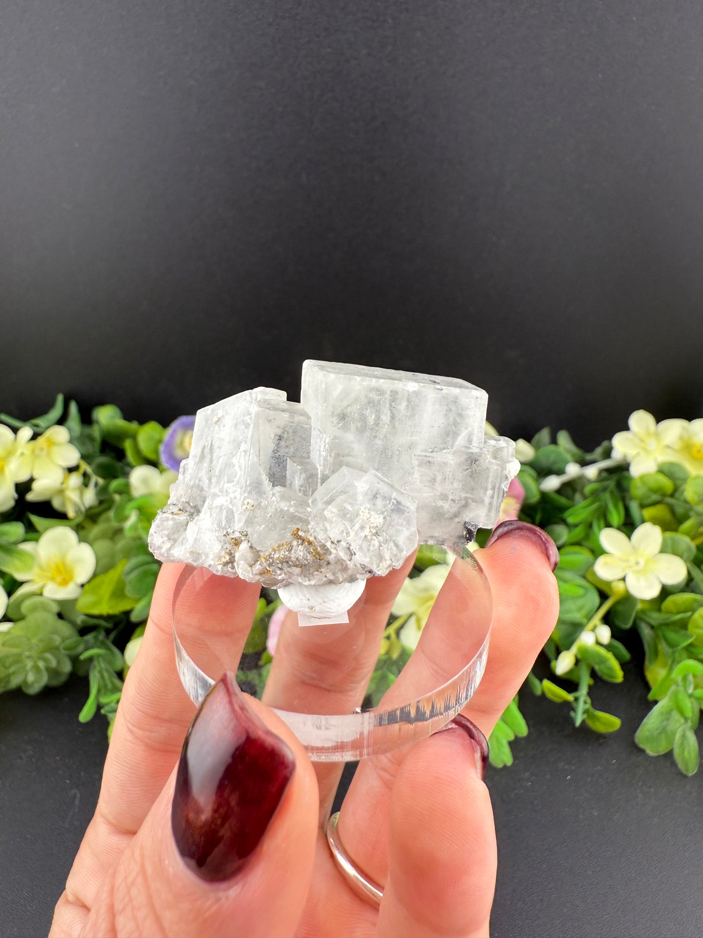 White Baryte with Galena & Pyrite