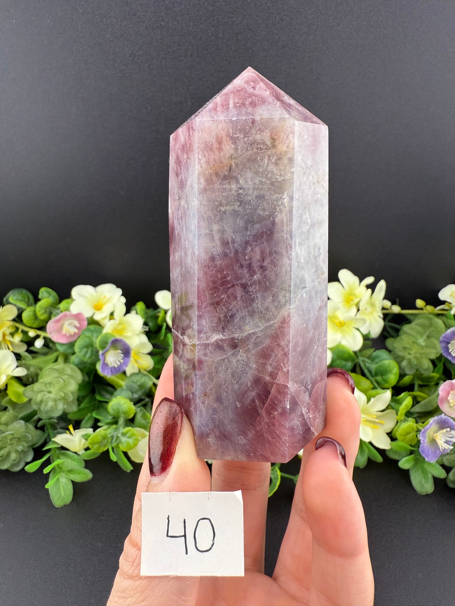 Lavender Rose Quartz Towers