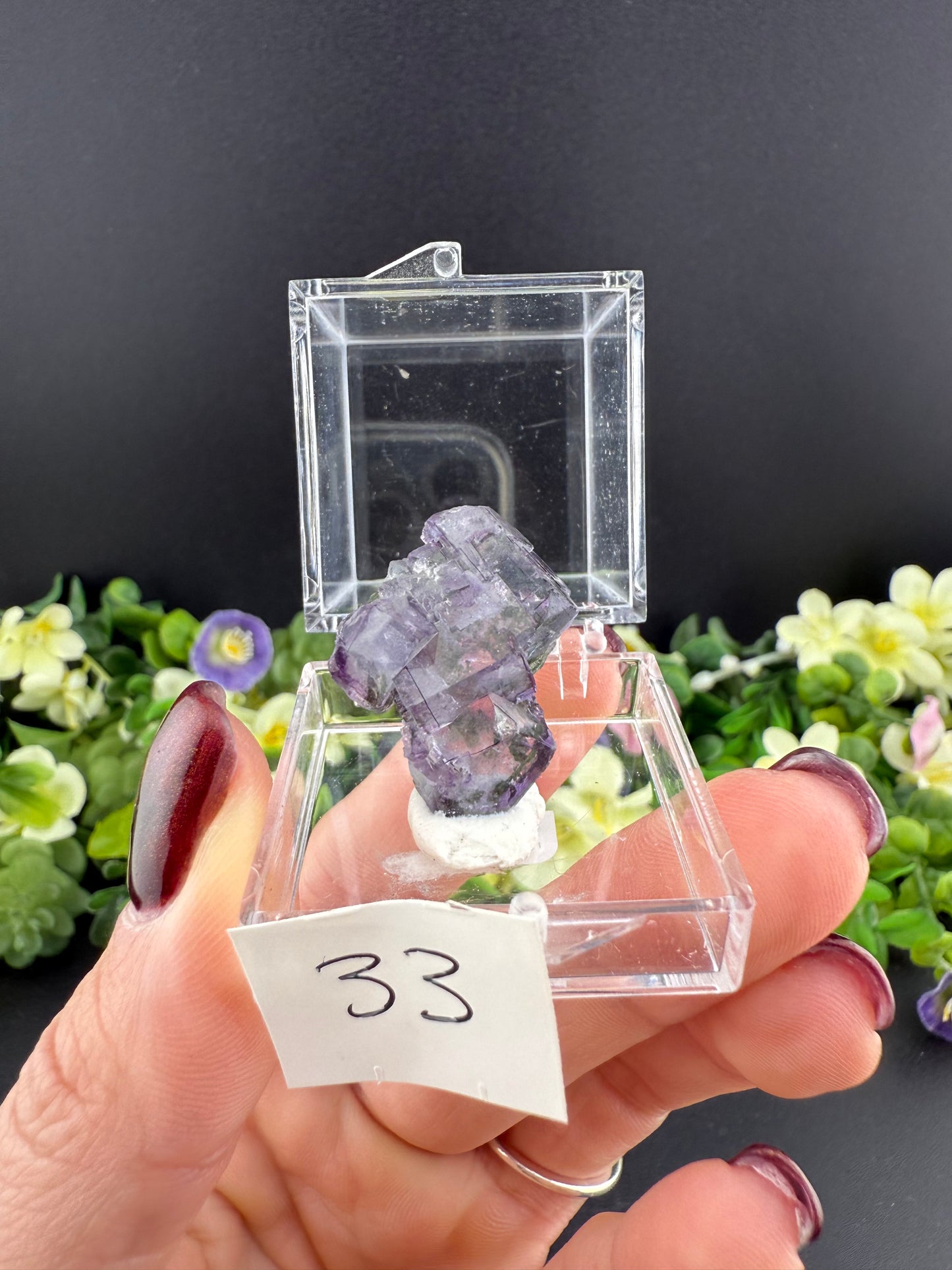 YGX Fluorites with Green Chlorite Inclusions