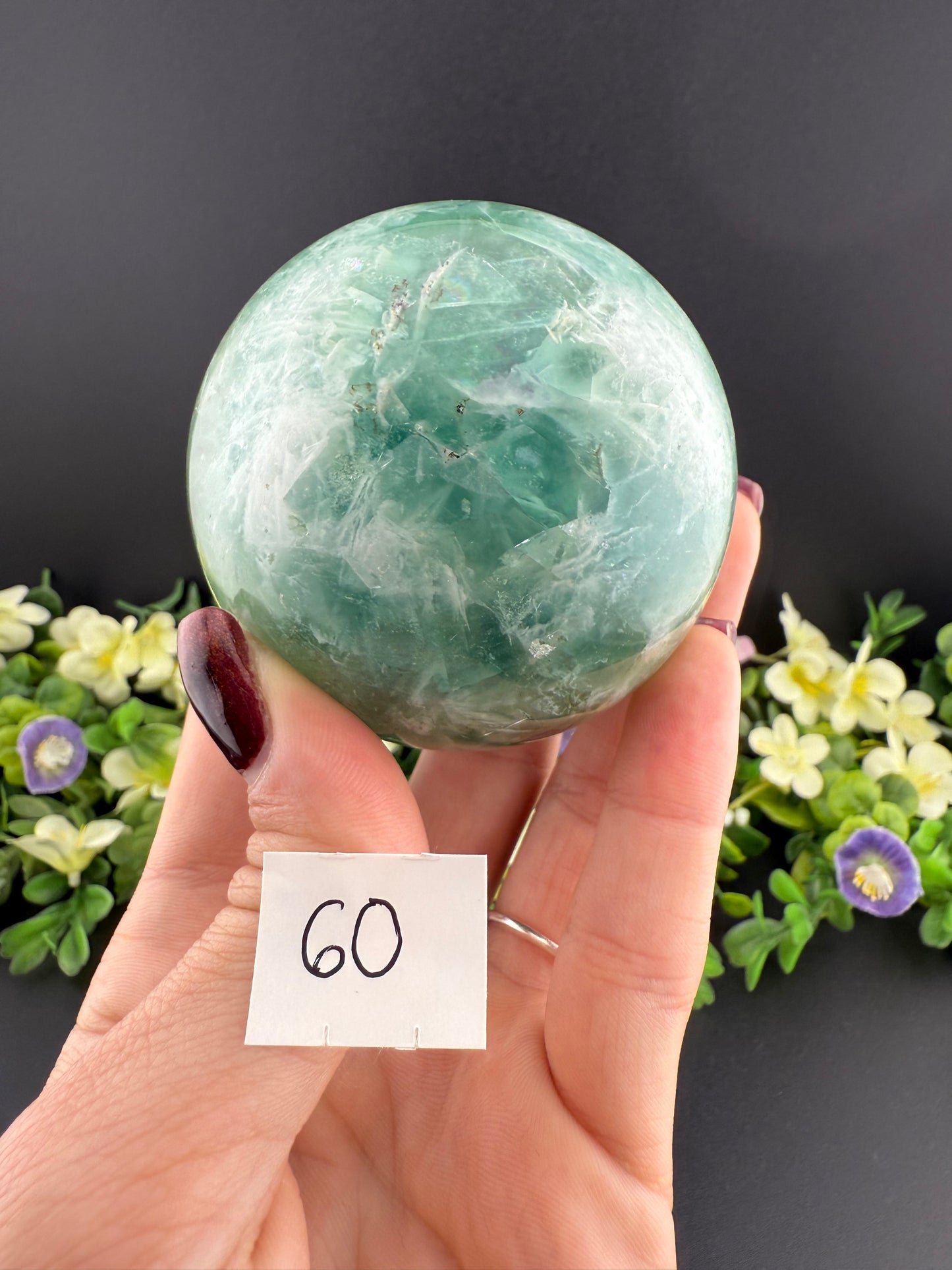 Feather Fluorite Spheres