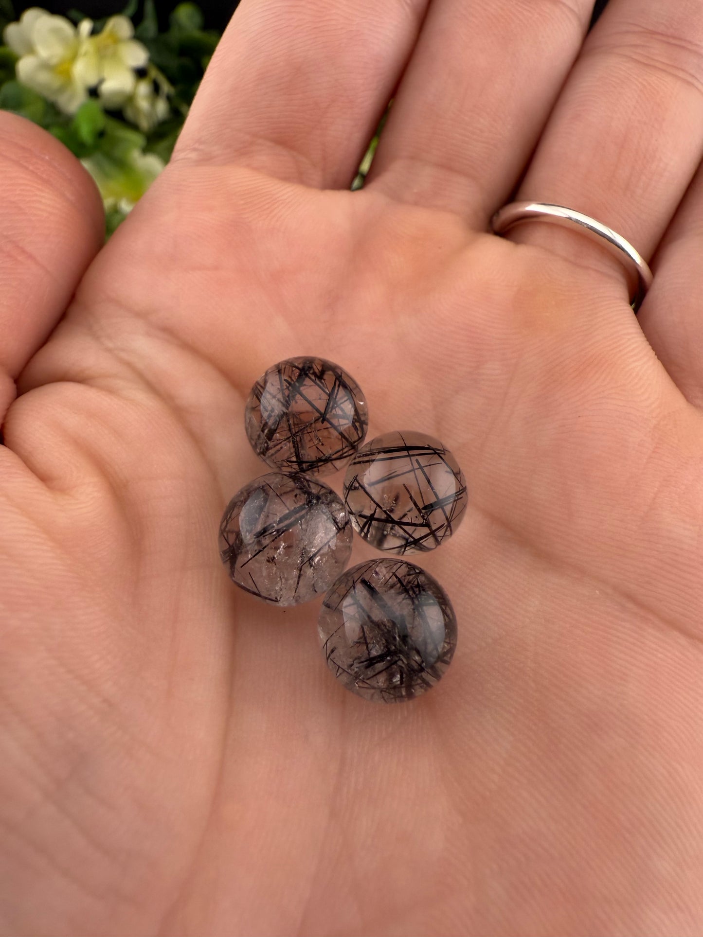 Mini Black Tourmaline Spheres