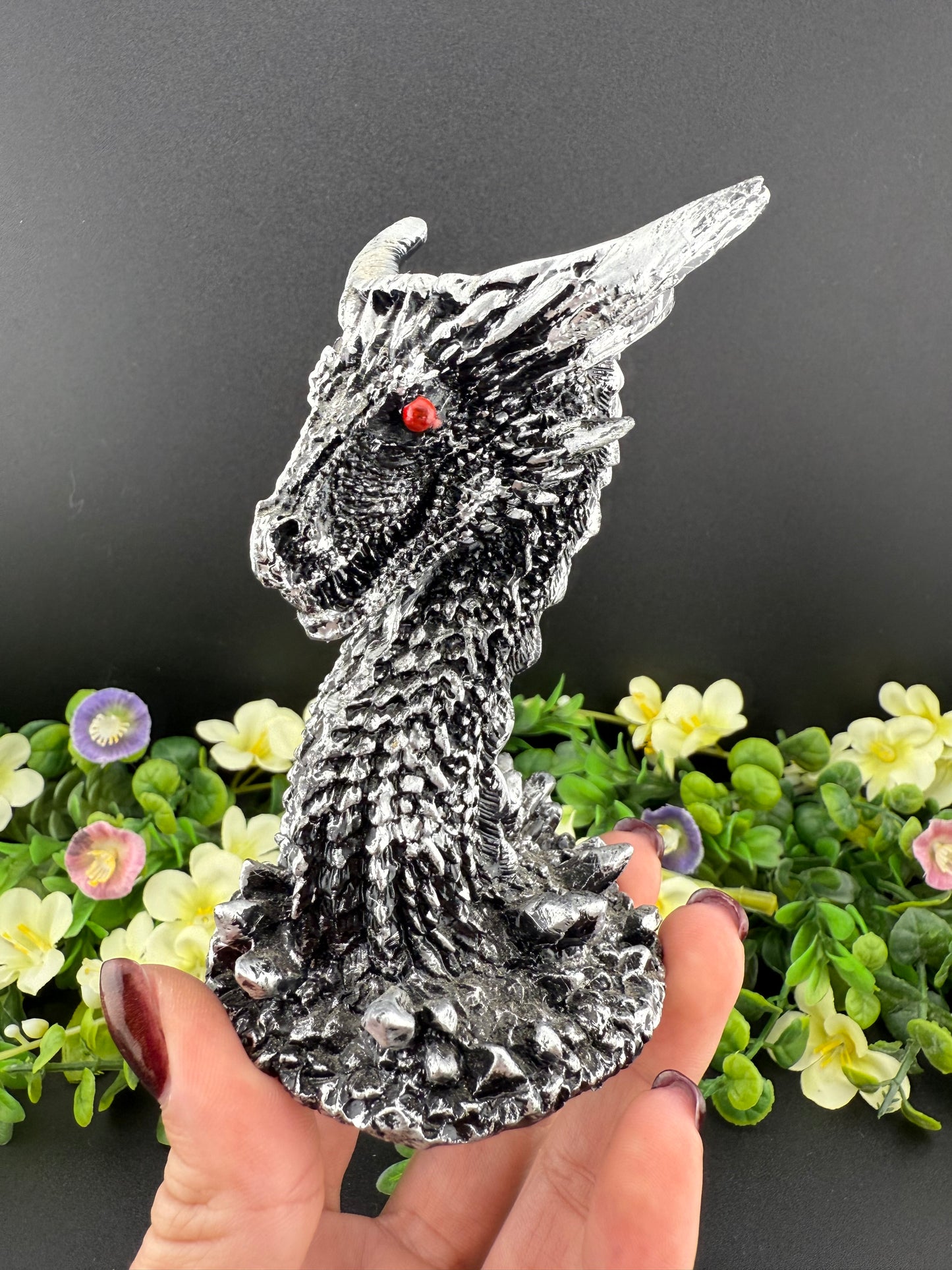 Silver Dragon Sphere Holder