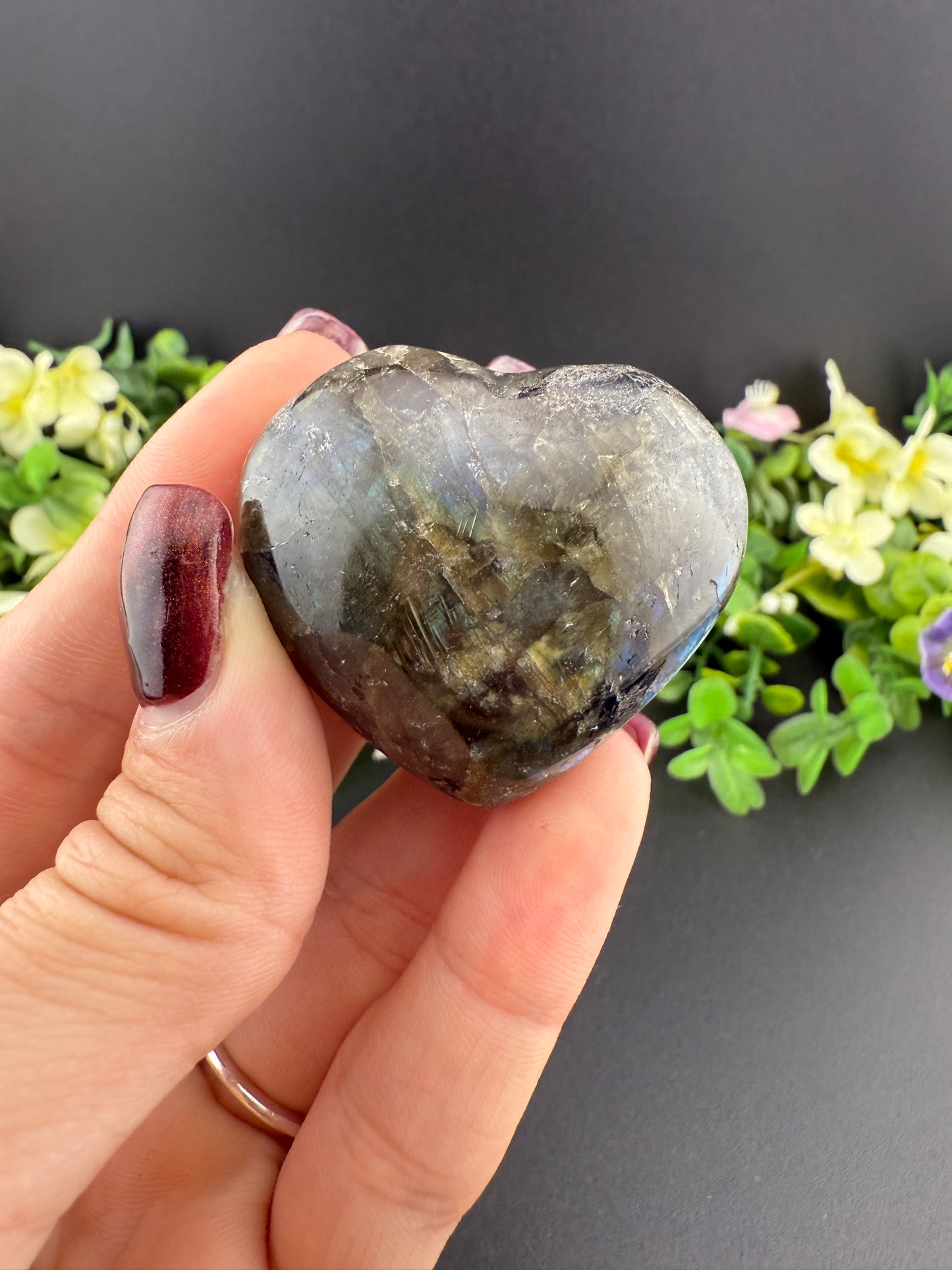 Small Labradorite Heart