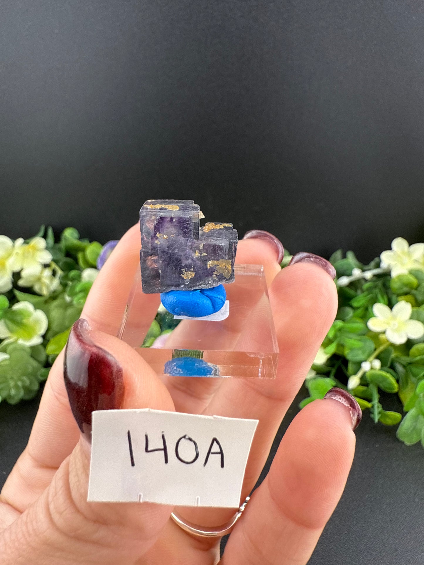YGX Fluorite with Bismuthinite Inclusions