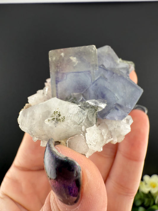 YGX Fluorite with Black Rutile Inclusions