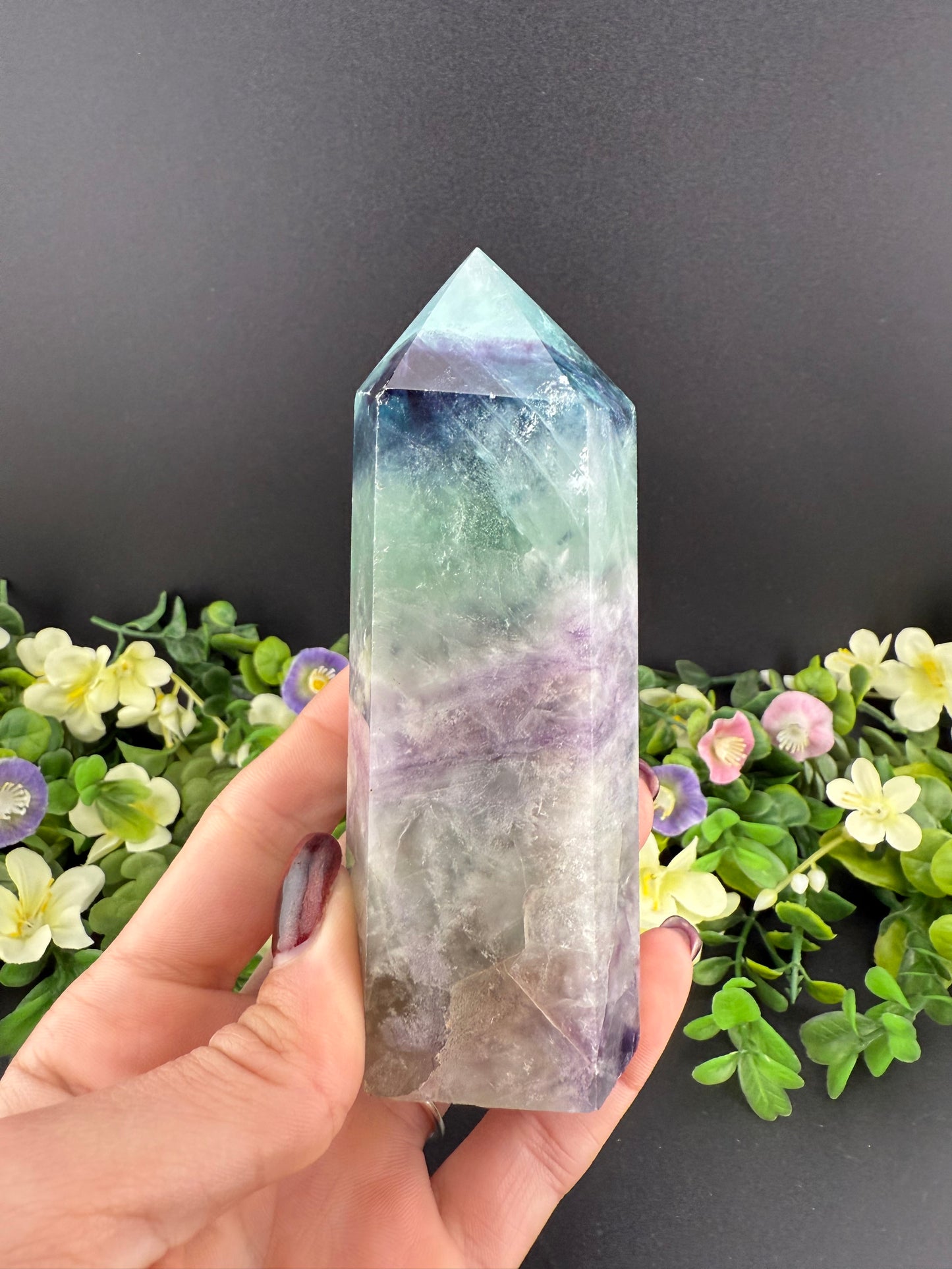 Big Feather Fluorite Tower