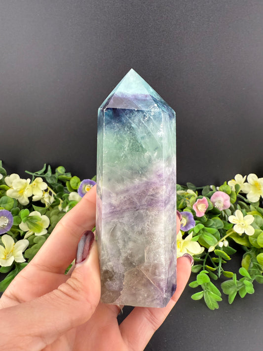 Big Feather Fluorite Tower
