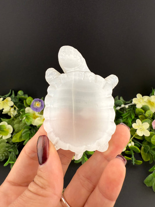 Selenite Turtle Bowl