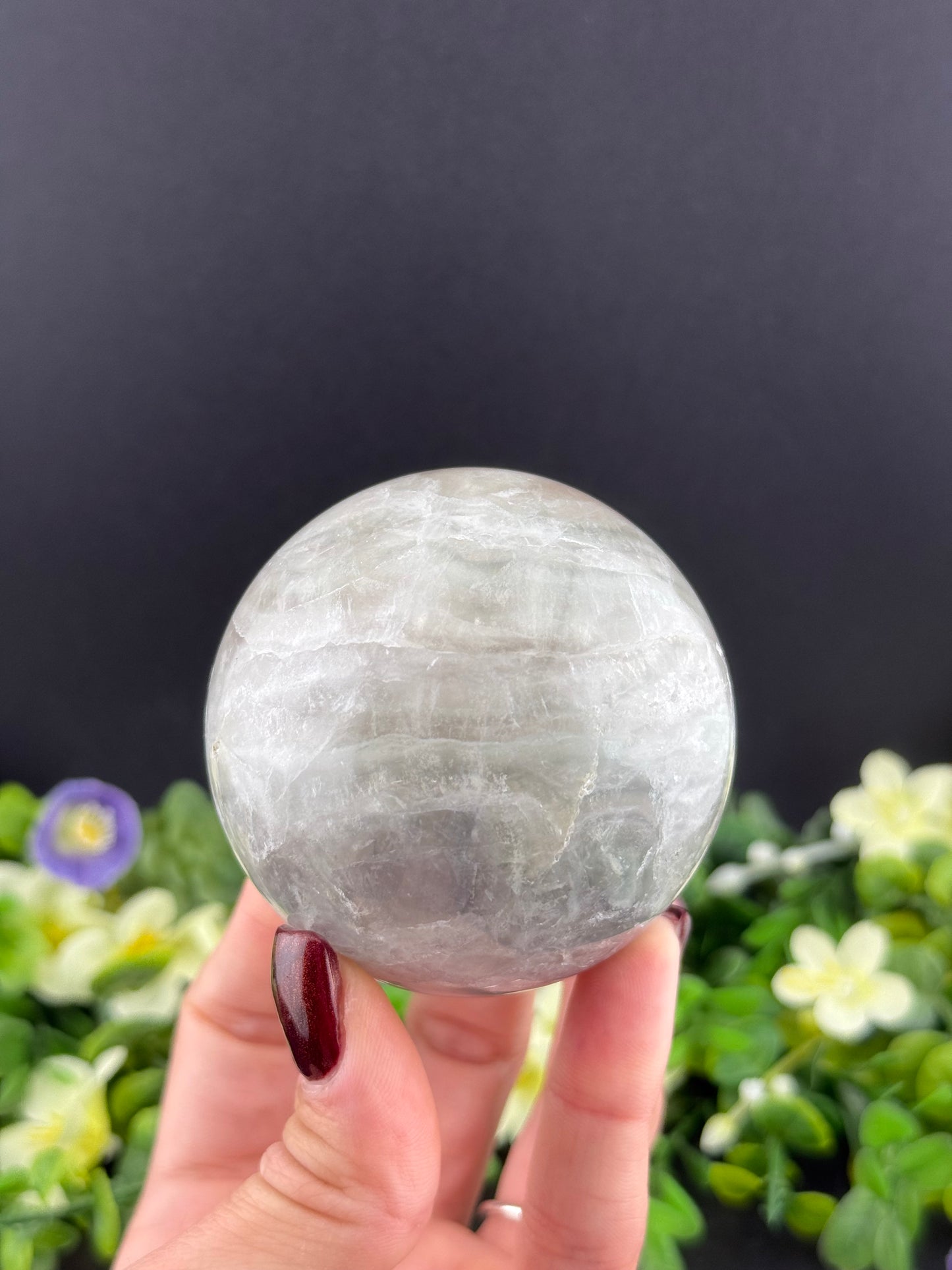 Colorless Fluorite Sphere