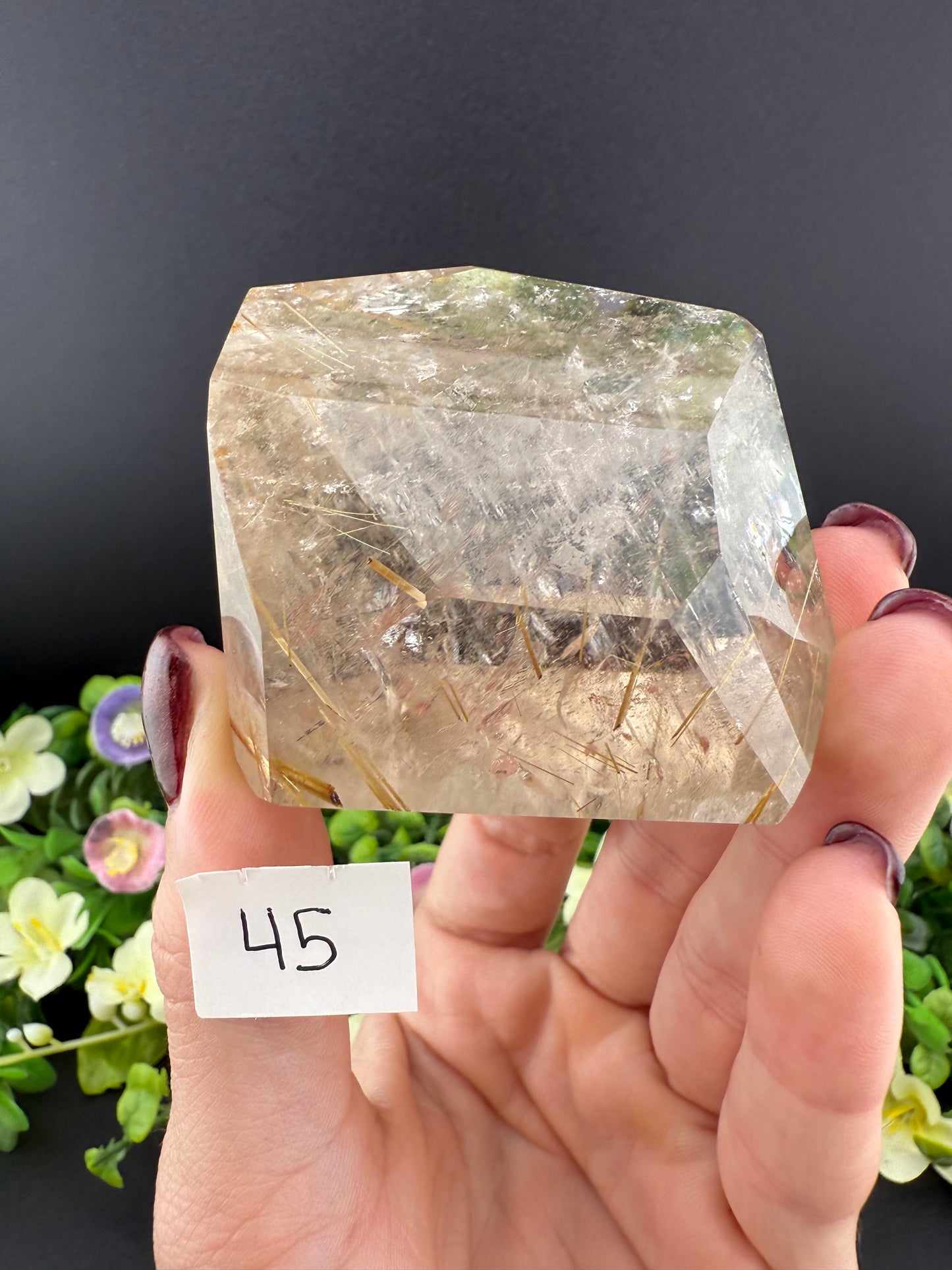 Quartz Freeforms w/ Gold Rutile Inclusions