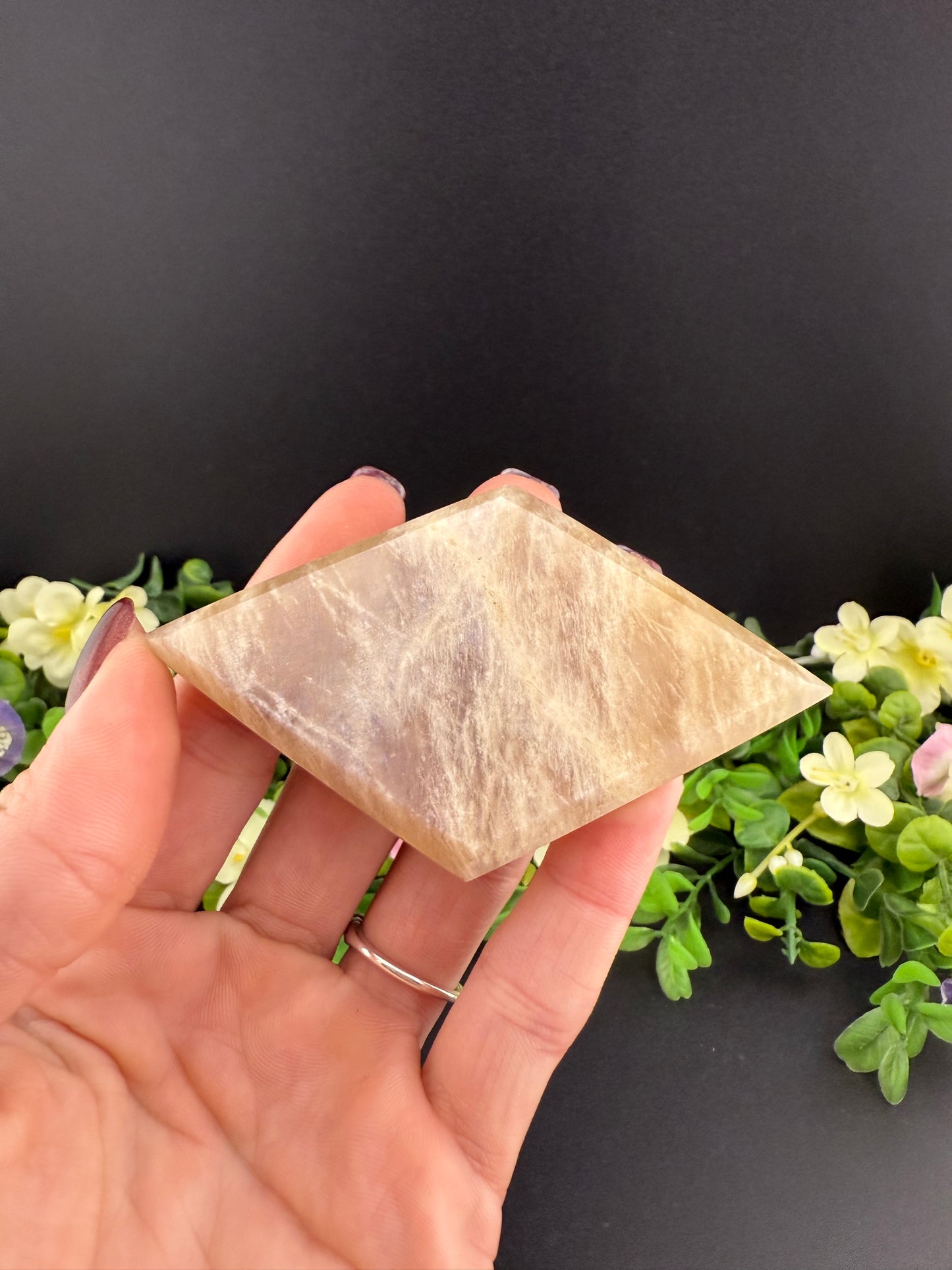 Moonstone Diamond Carving