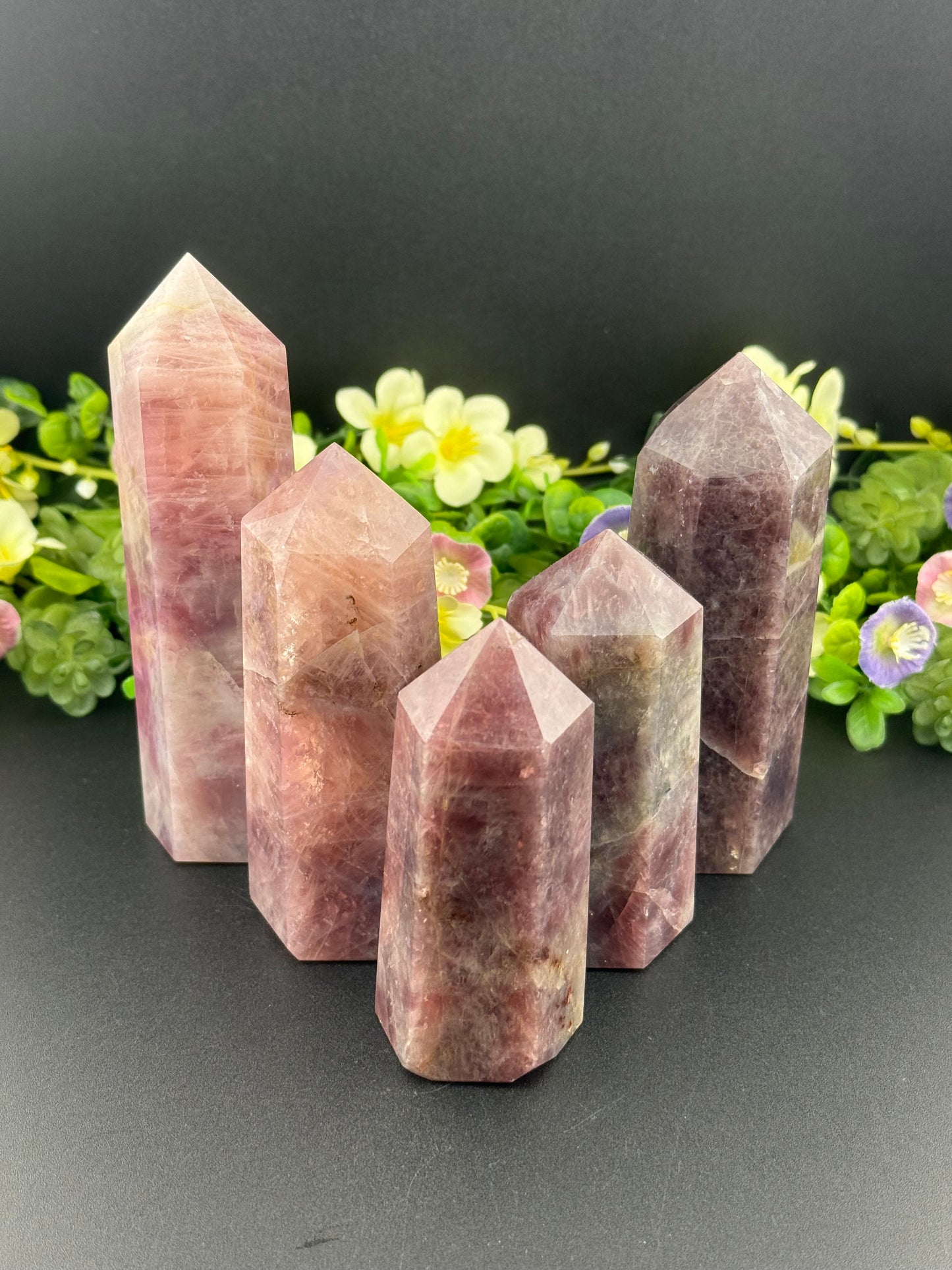 Lavender Rose Quartz Towers