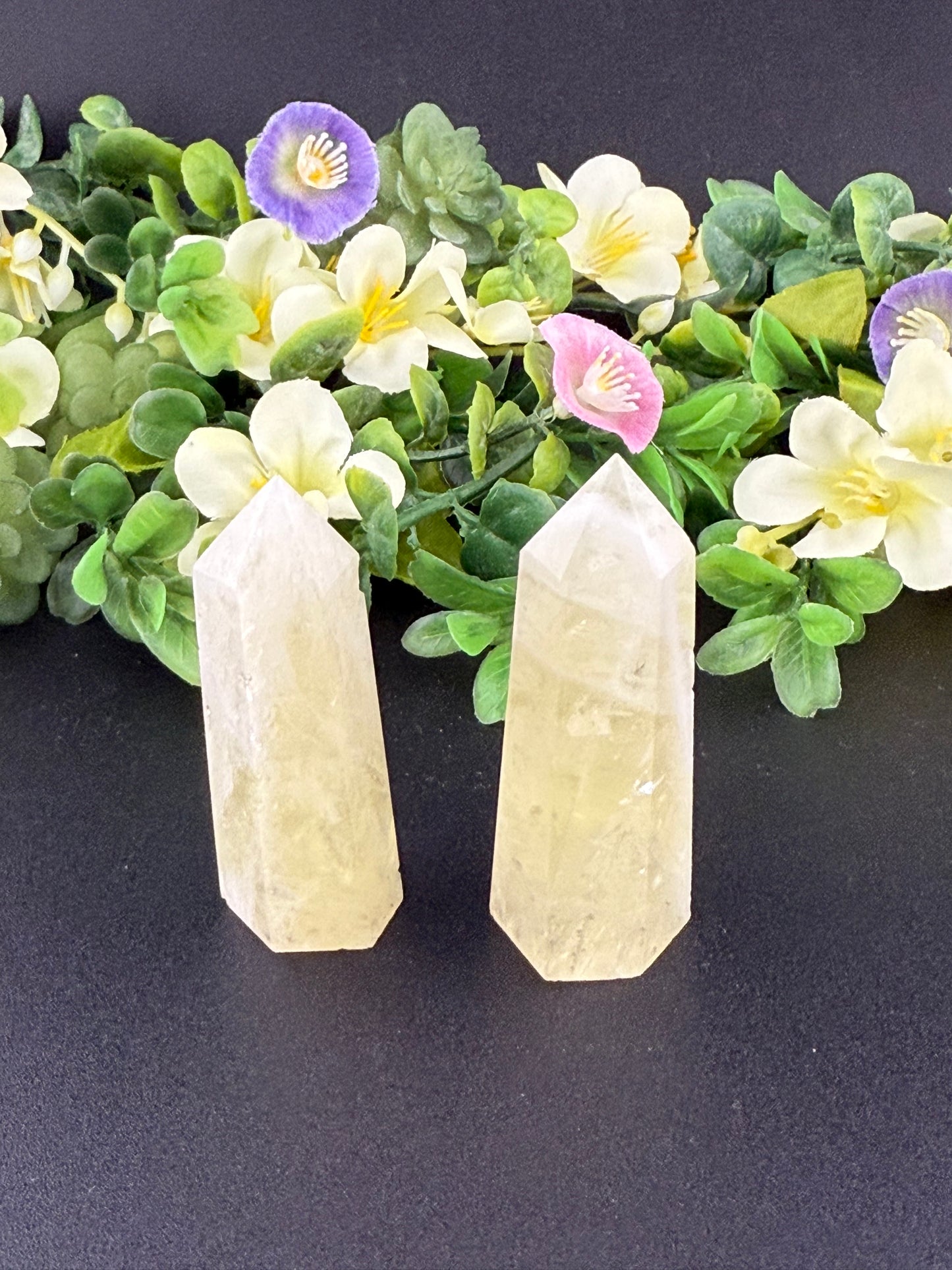 Small Lemon Quartz Towers