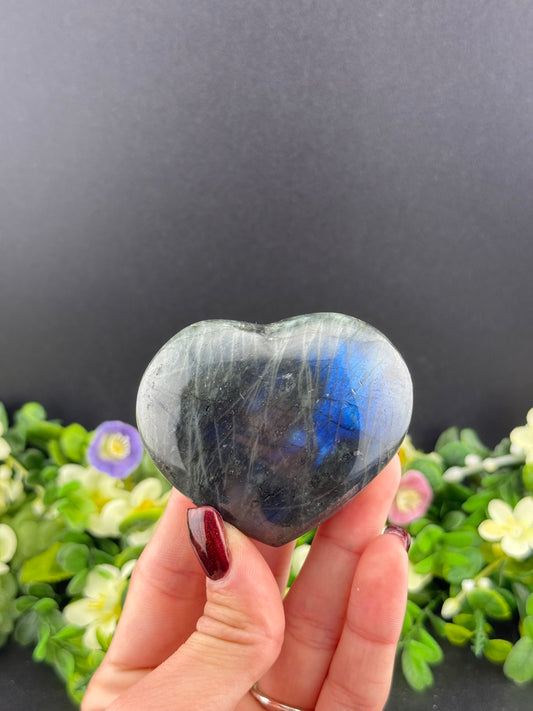 Labradorite Heart