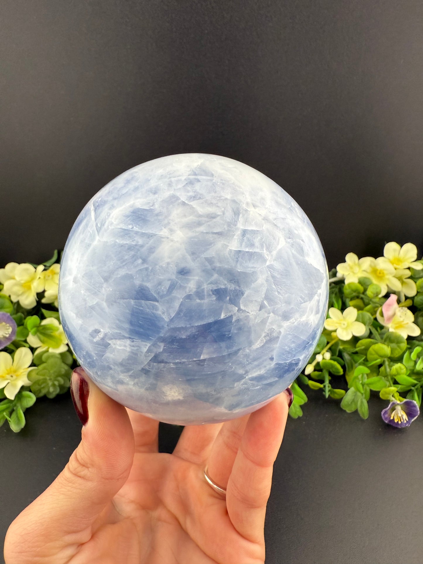 Big Blue Calcite Sphere